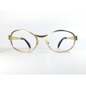 Vintage Swank Robin 50-20 Eyeglass Frame Gold Tone